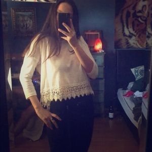 Long sleeve crop top